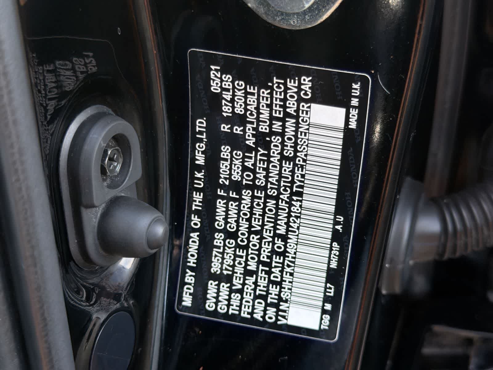 Used 2021 Crystal Black Pearl Honda Sport image 36