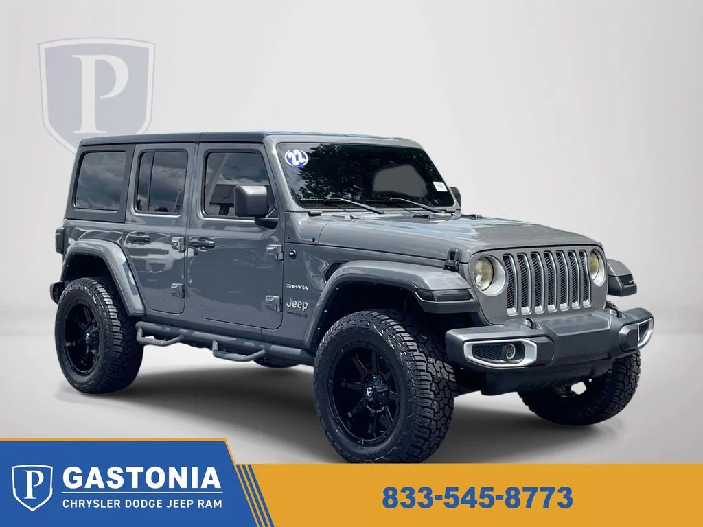 Used 2022 Gray Jeep Unlimited Sahara image 1