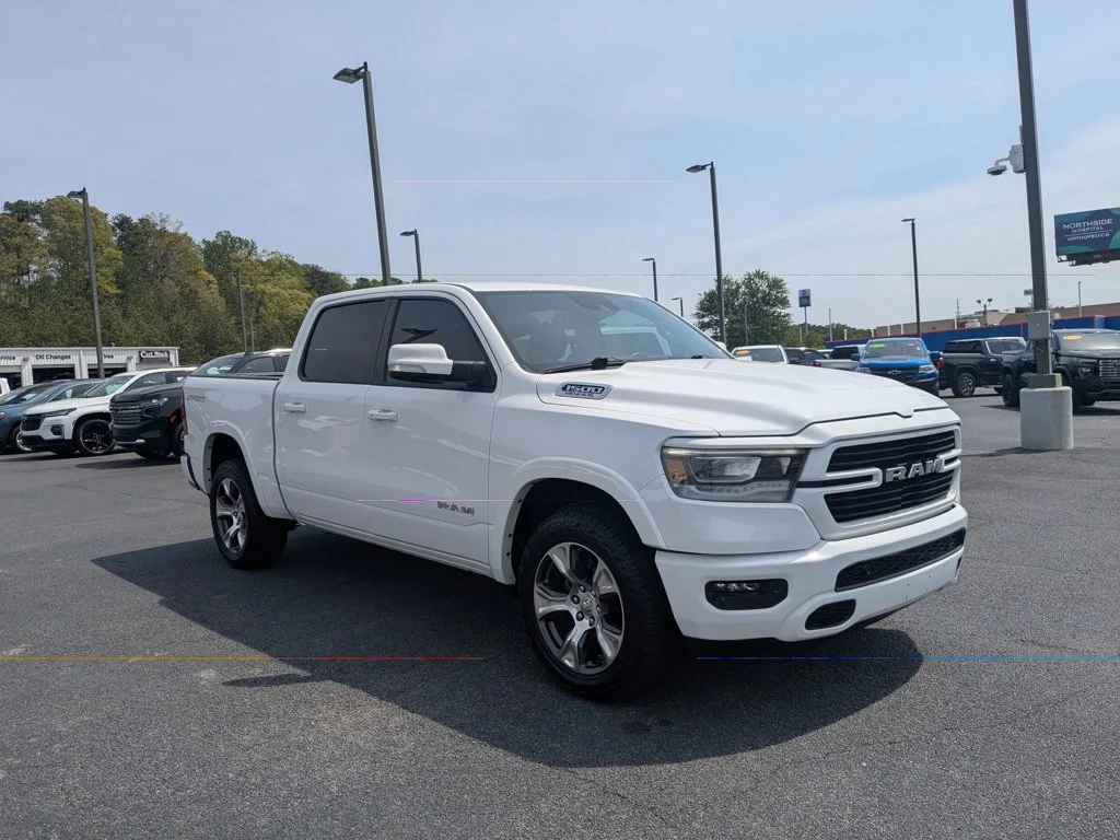 Used 2022 Bright White Clearcoat Ram Laramie image 3