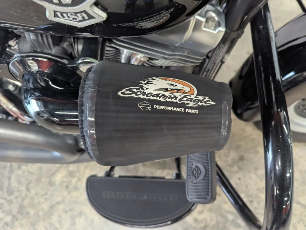 Used 2015 VIVID BLACK Harley-Davidson® FLSTFB - Fat Boy Lo image 7