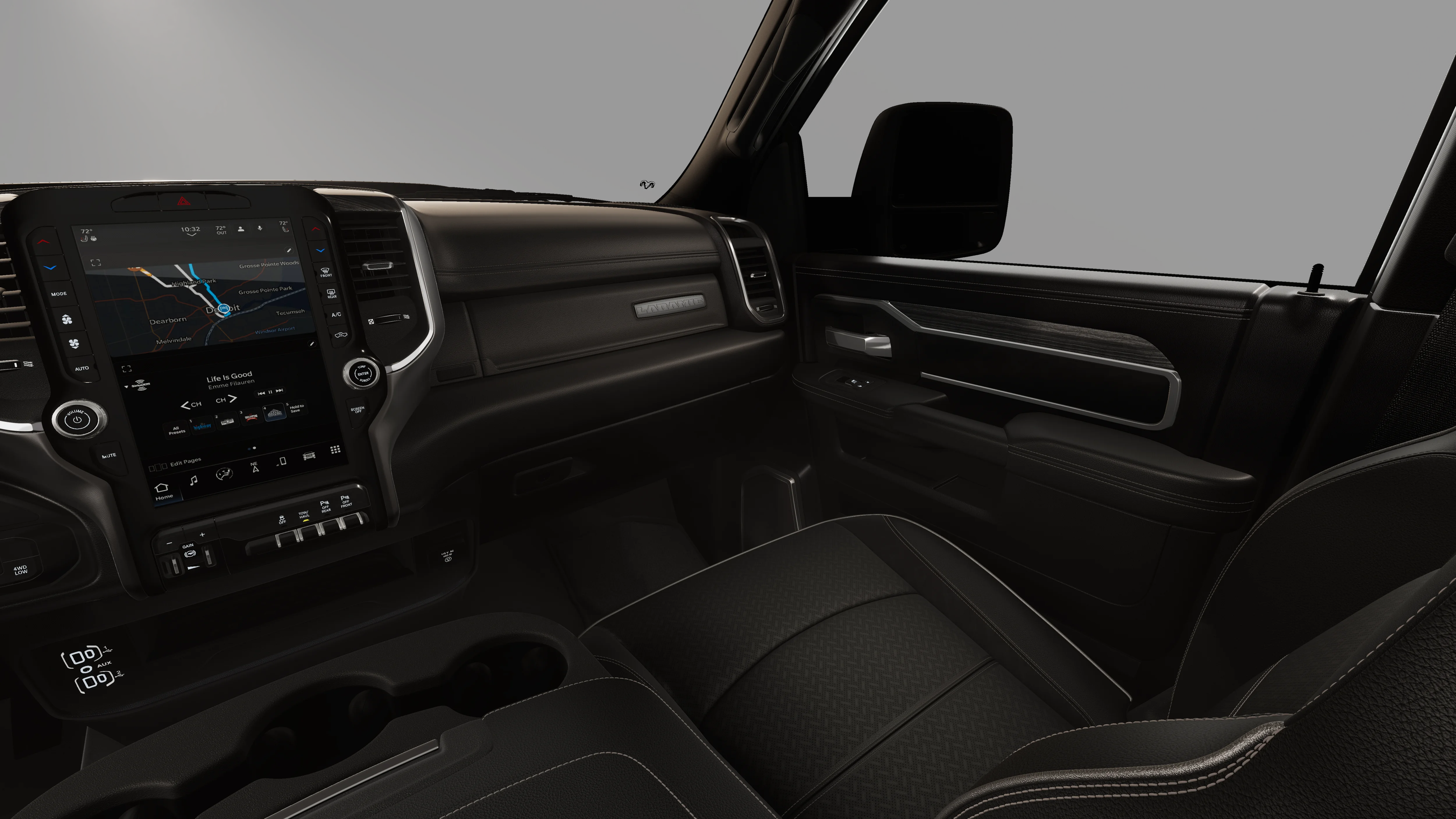 New 2026 Ceramic Gray Clear-Coat Exterior Paint RAM Laramie image 7