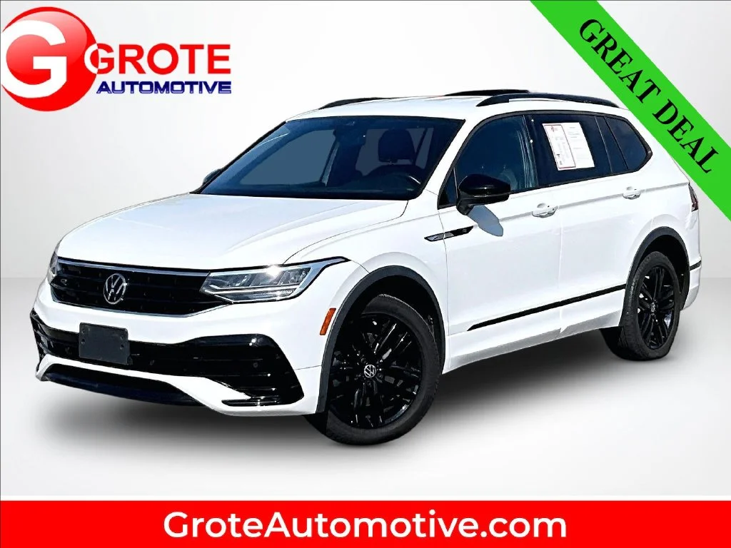 Used 2022 White Volkswagen 2.0T SE R-Line Black image 1