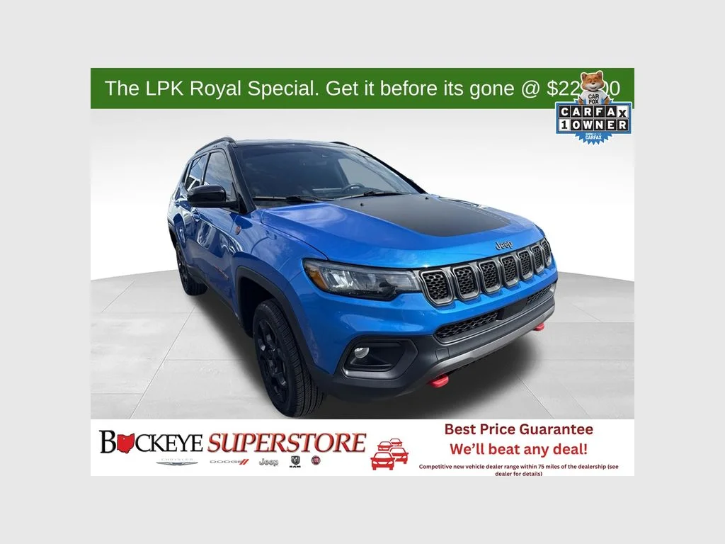 Used 2023 Blue Jeep Trailhawk image 1