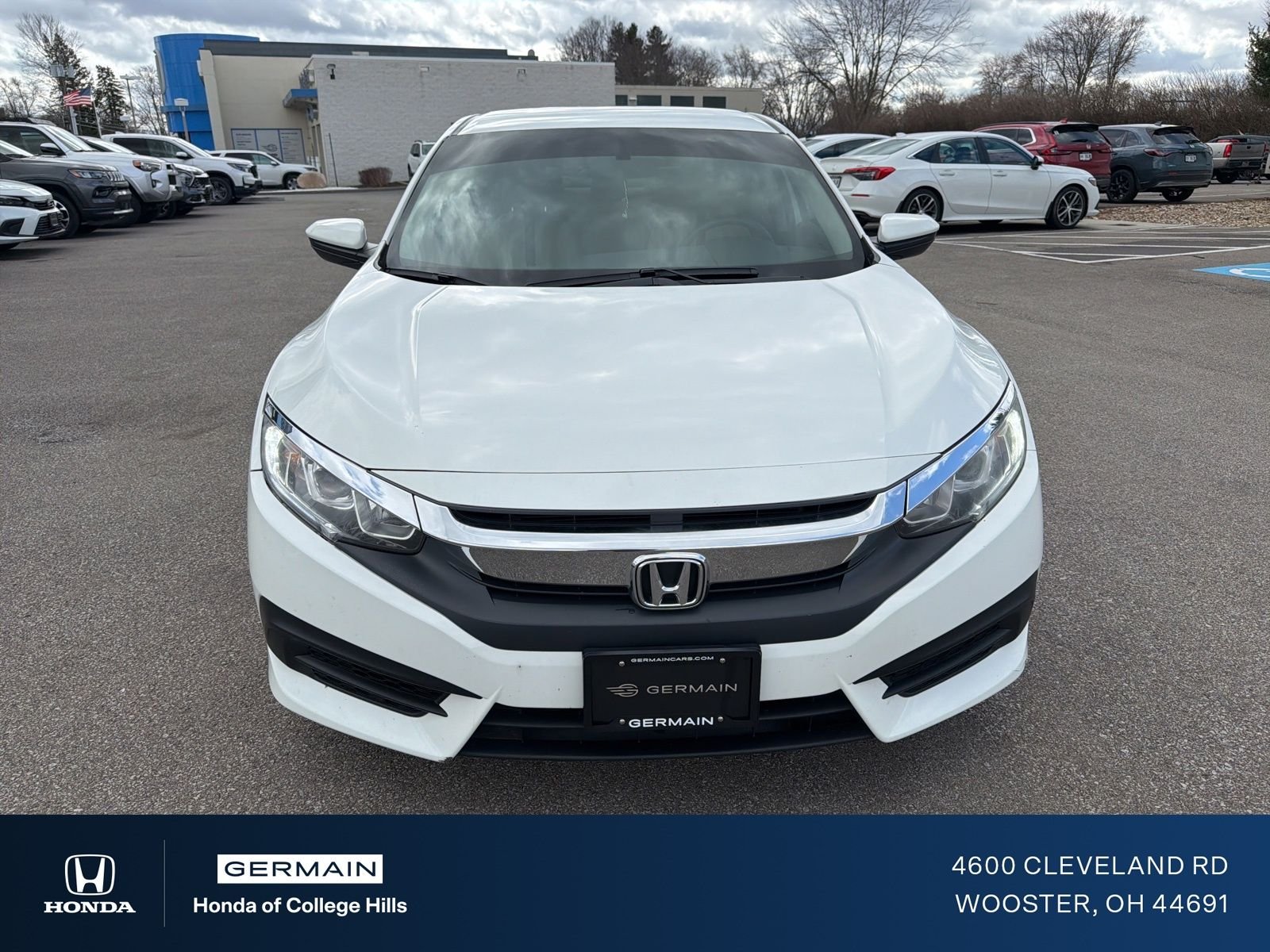 Certified 2016 Honda Civic LX with VIN 19XFC2F50GE000985 for sale in Wooster, OH