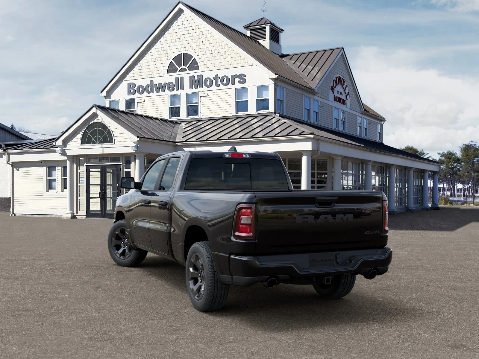 New 2026 Diamond Black Crystal Pearl-Coat Exterior Paint RAM Express Crew Cab 4x4 6