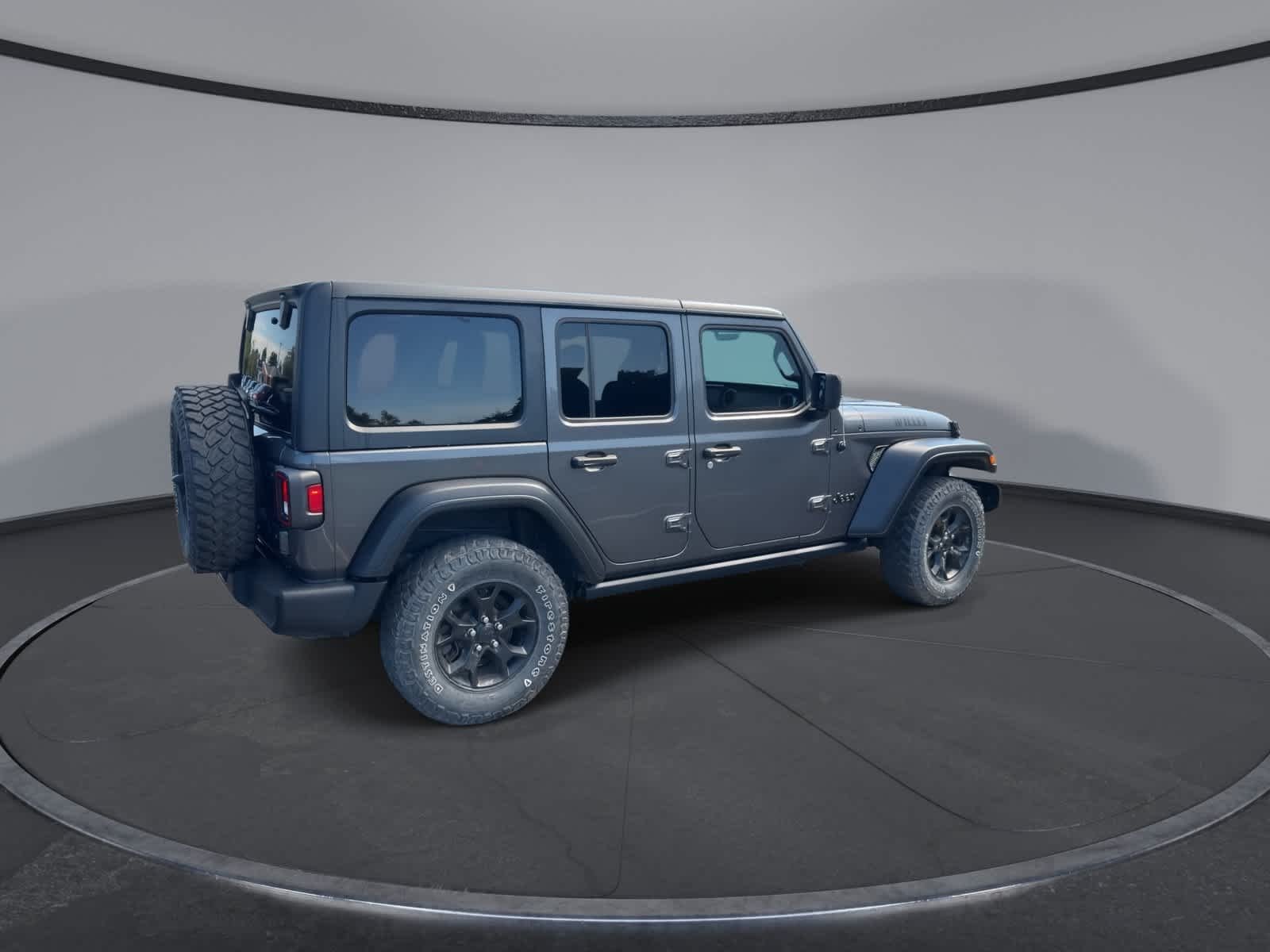 Used 2021 Granite Crystal Metallic Clearcoat Jeep Unlimited Willys image 8