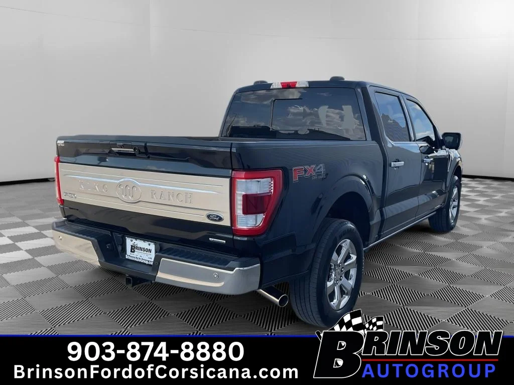 Used 2022 Agate Black Metallic Ford King Ranch image 7