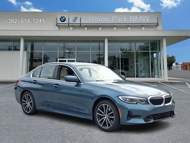 Used 2021 Blue Ridge Mountain Metallic BMW 330i xDrive image 3