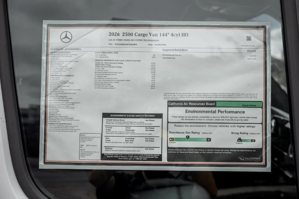 New 2026 Arctic+White Mercedes-Benz Cargo 144 WB image 23