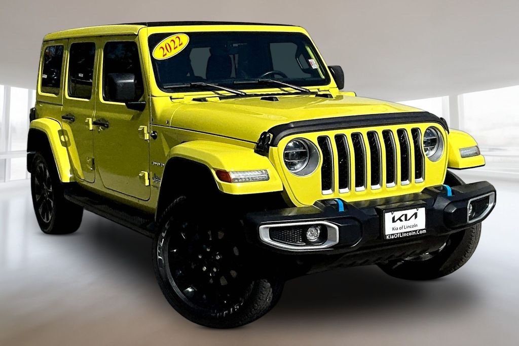 Used 2022 High Velocity Clearcoat Jeep Unlimited Sahara 4xe image 3