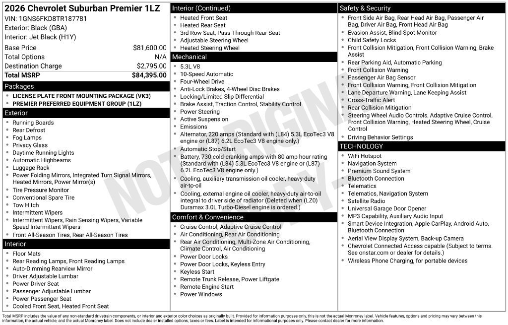 Certified Used 2026 Black Chevrolet Premier image 9