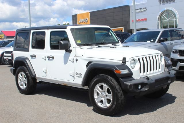 Used 2019 White Jeep Unlimited Sport S image 1