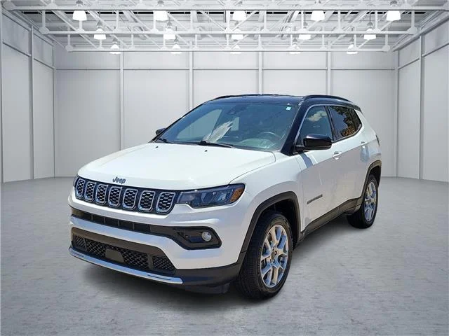Used 2025 Bright White Clearcoat Jeep Limited 4x4 image 1