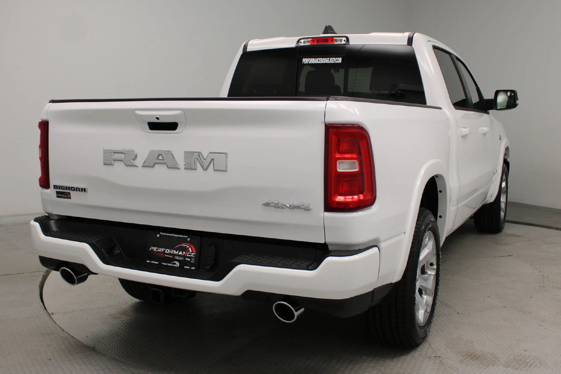 New 2026 Bright White Clear-Coat Exterior Paint RAM Big Horn 4x4 Crew Cab 5