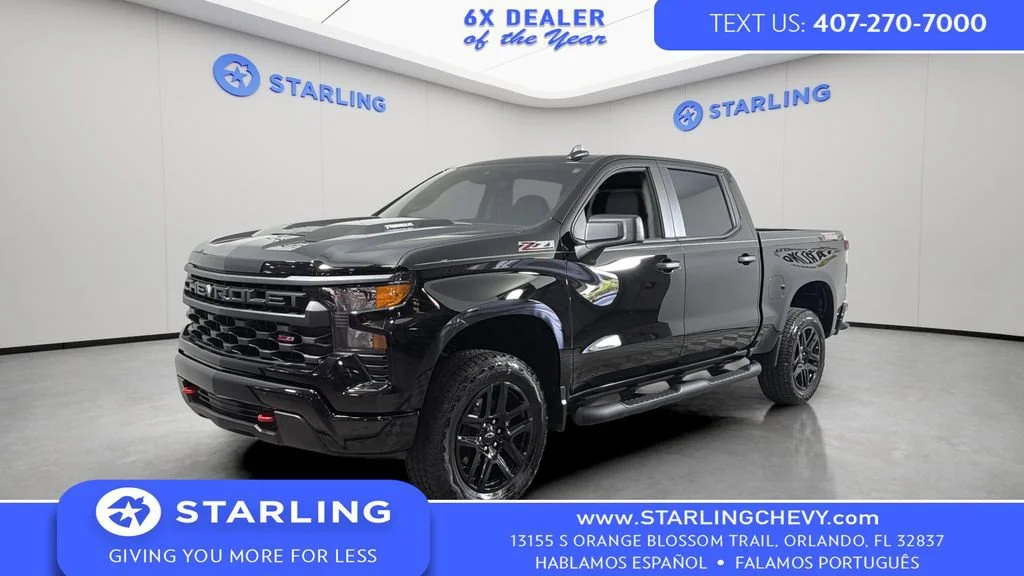 Used 2025 Black Chevrolet Custom Trail Boss image 1