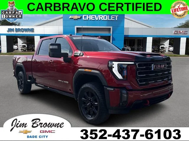 Certified Used 2024 Volcanic Red Tintcoat GMC AT4 image 1