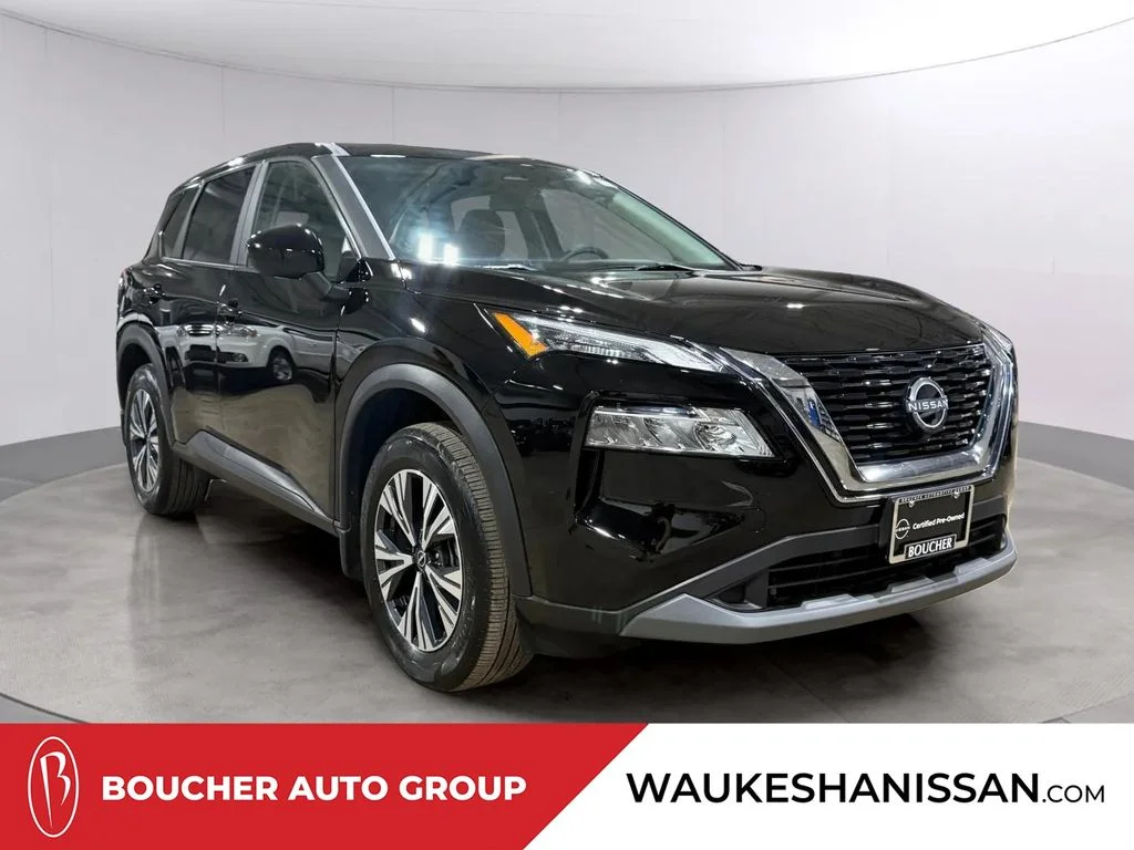 Certified Used 2023 Super Black Nissan SV image 1