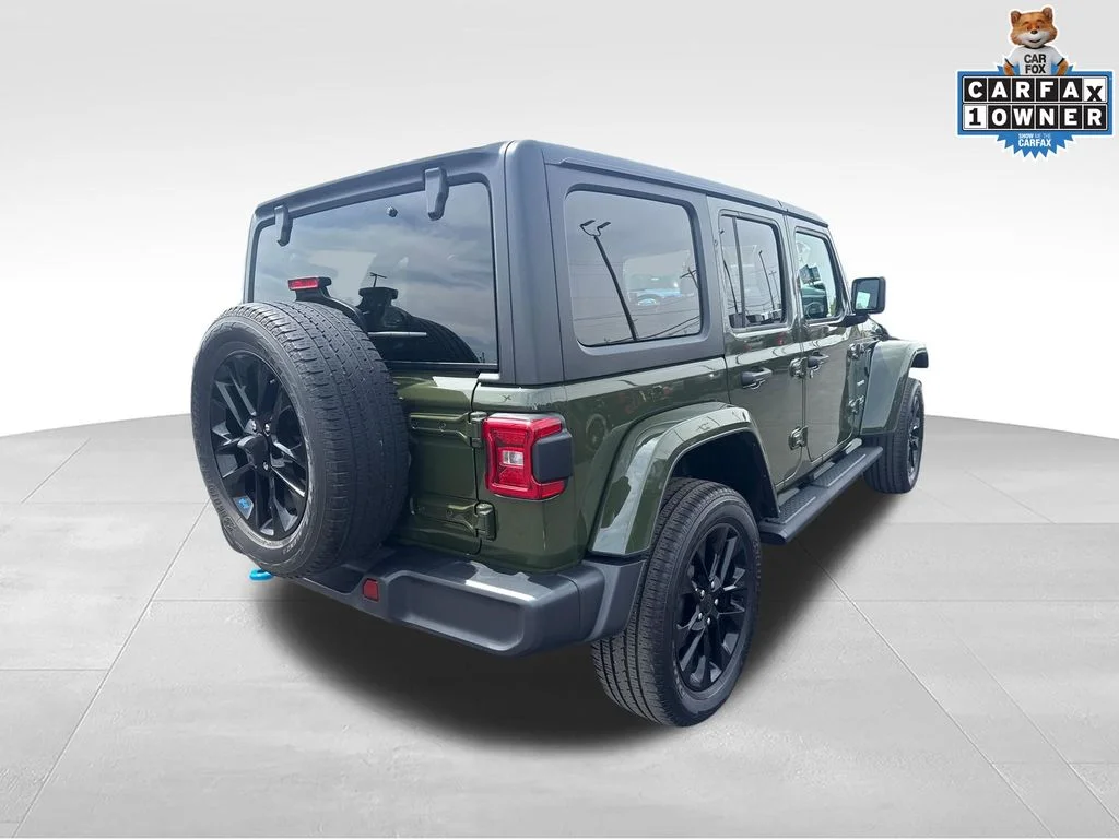 Used 2023 Green Jeep Sahara 4xe image 3