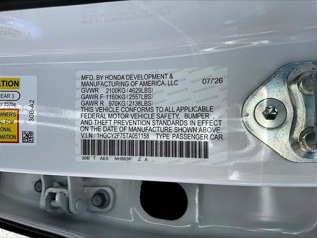 New 2026 Platinum White Pearl Honda Sport-L Hybrid image 19