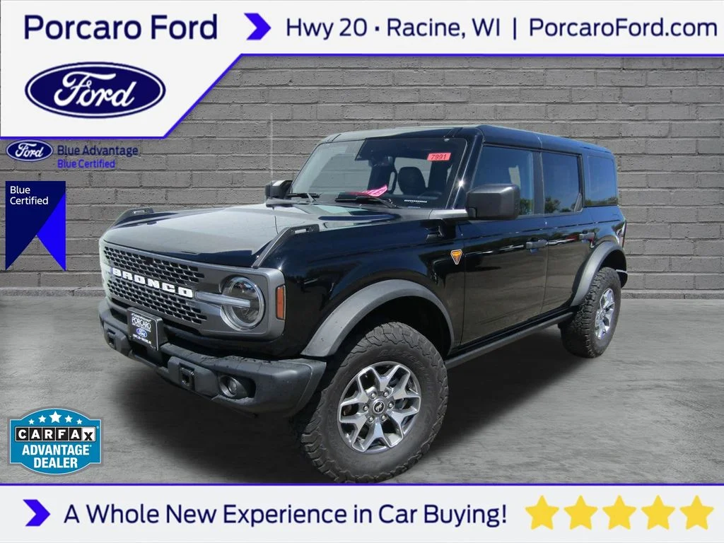 Certified Used 2025 Shadow Black Ford Badlands image 1