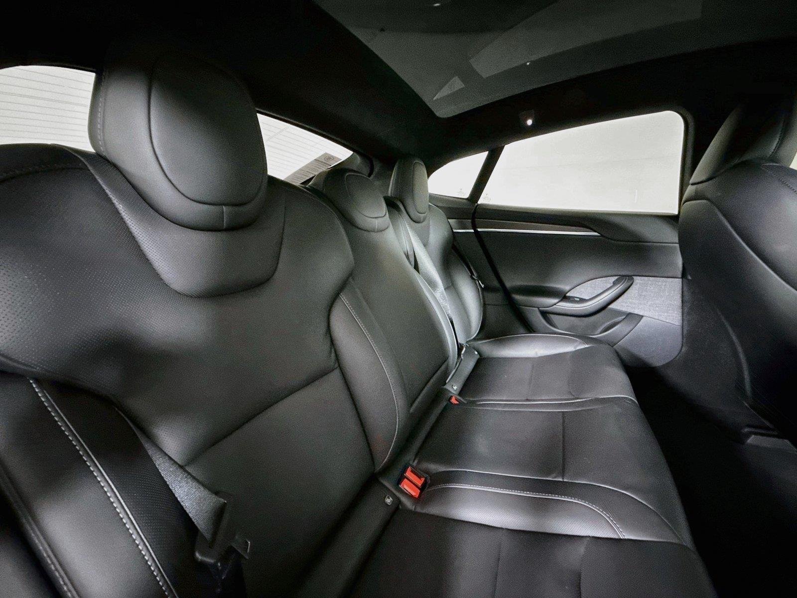 Used 2021 Solid Black Tesla Plaid image 35