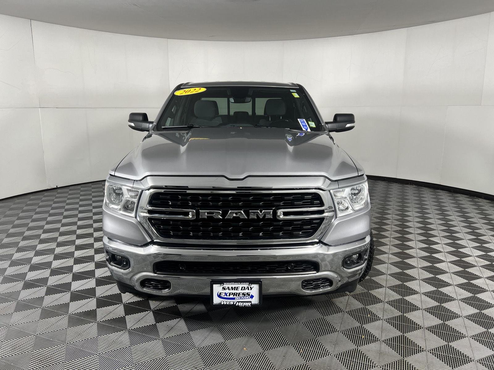 Used 2022 Billet Silver Metallic Clearcoat Ram Big Horn image 64