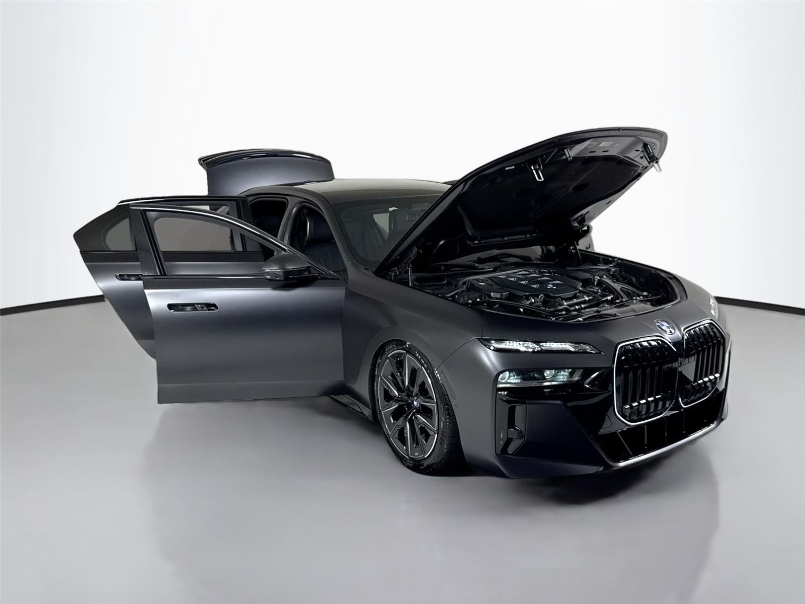 Used 2025 Frozen Deep Grey BMW 760i xDrive | Rear TV | Frozen Paint | B&W Sound System image 44