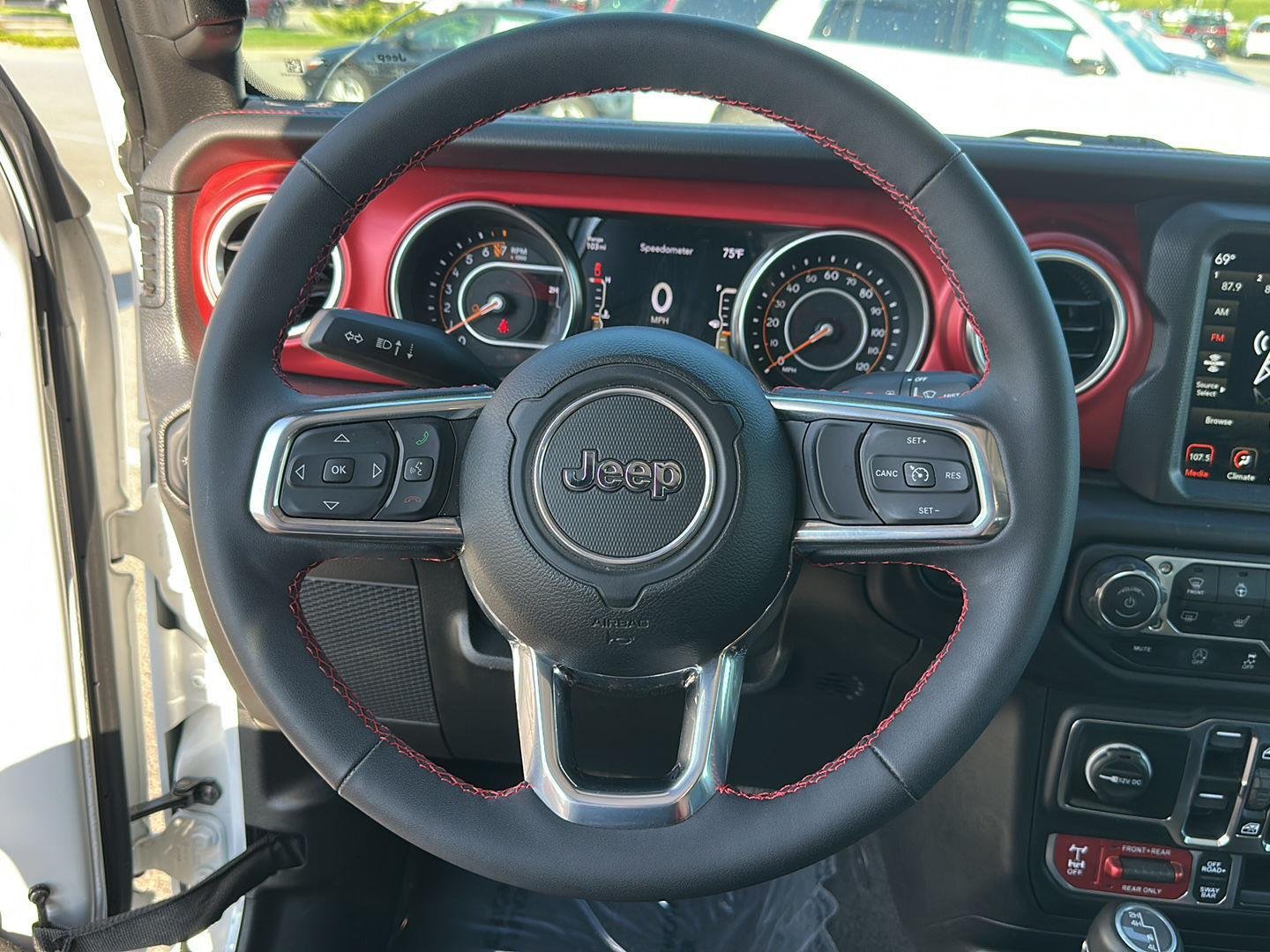 Used 2023 Bright White Clearcoat Jeep Rubicon image 15