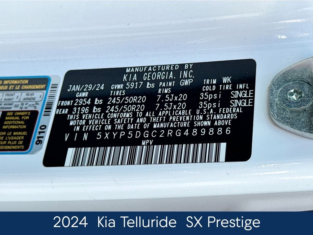 Used 2024 White Kia SX-Prestige image 21
