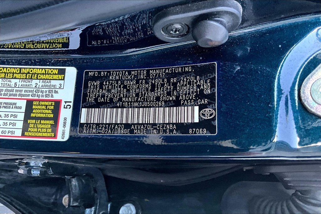 Used 2018 Blue Toyota LE image 19