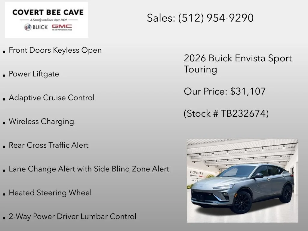 New 2026 Moonstone Gray Metallic Buick Sport Touring image 19