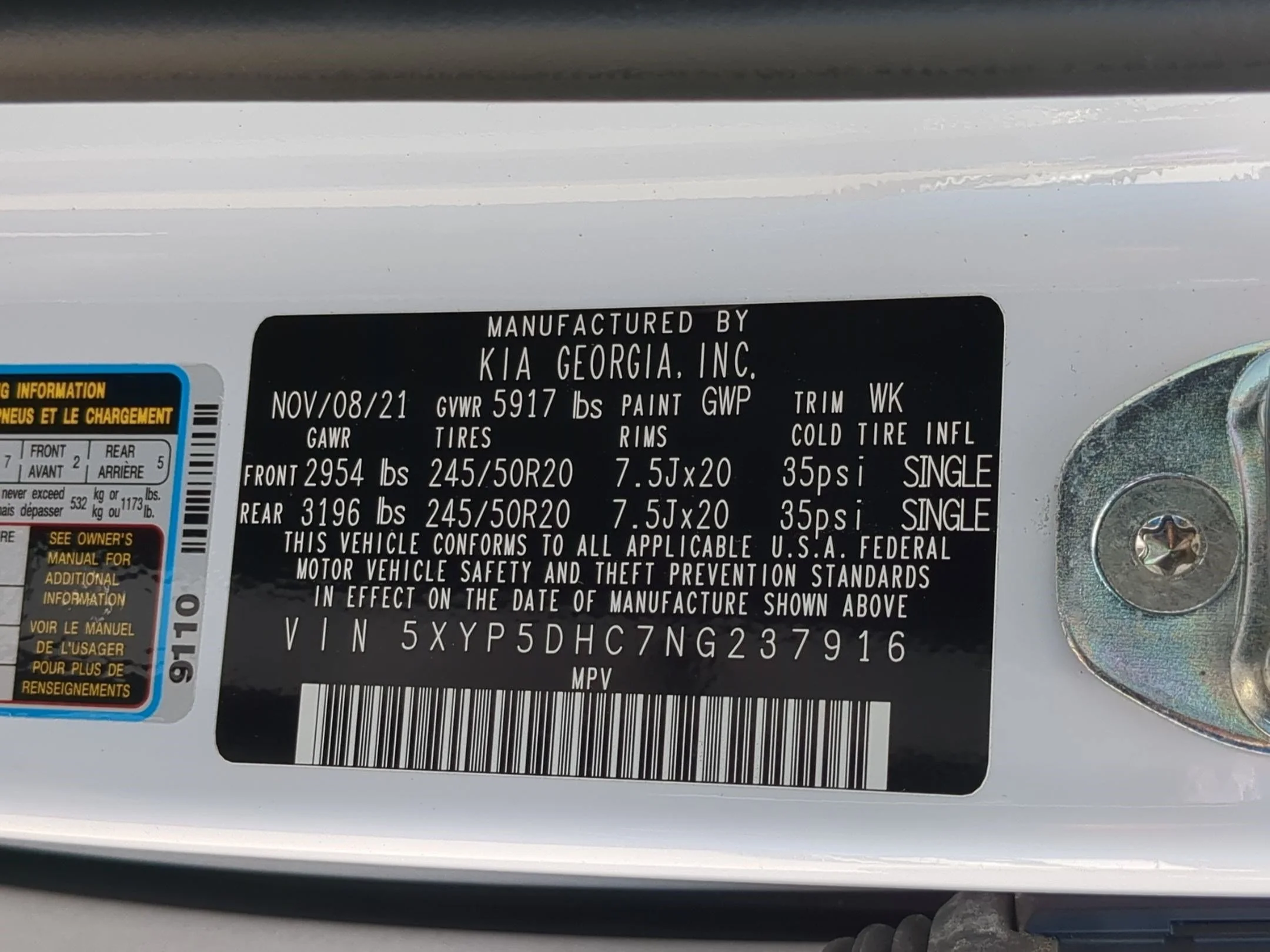 Used 2022 Glacial White Pearl Kia SX image 34