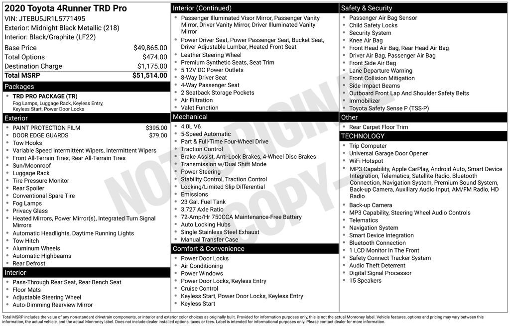 Certified Used 2020 Black Toyota TRD Pro image 37