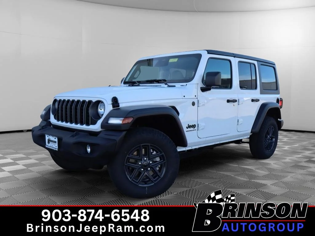 New 2026 Bright White Clear-Coat Exterior Paint Jeep Sport S image 1