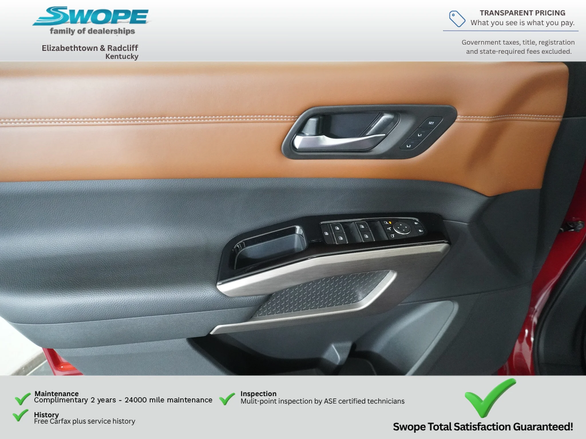 Used 2024 Scarlet Ember Tintcoat/Super Black Nissan Platinum image 14
