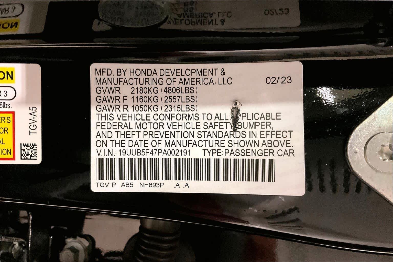 Certified Used 2023 Majestic Black Pearl Acura TECH image 33