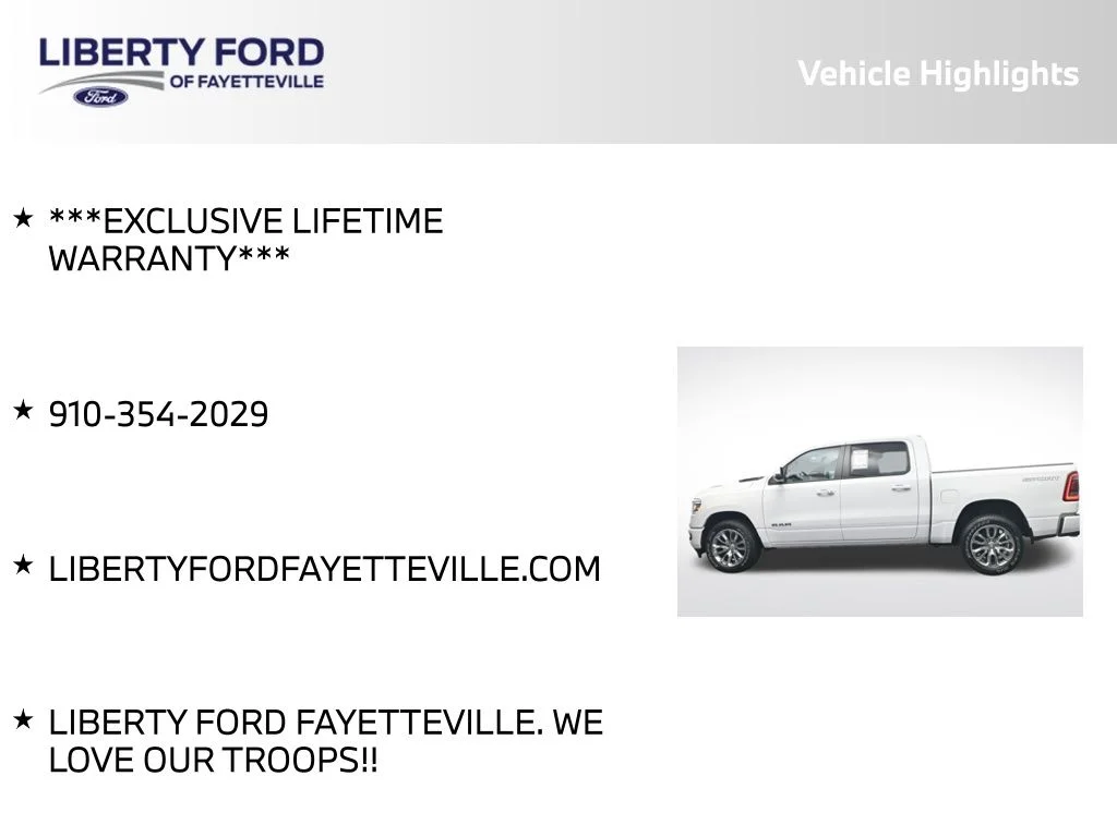 Used 2023 Bright White Clearcoat Ram Laramie image 5