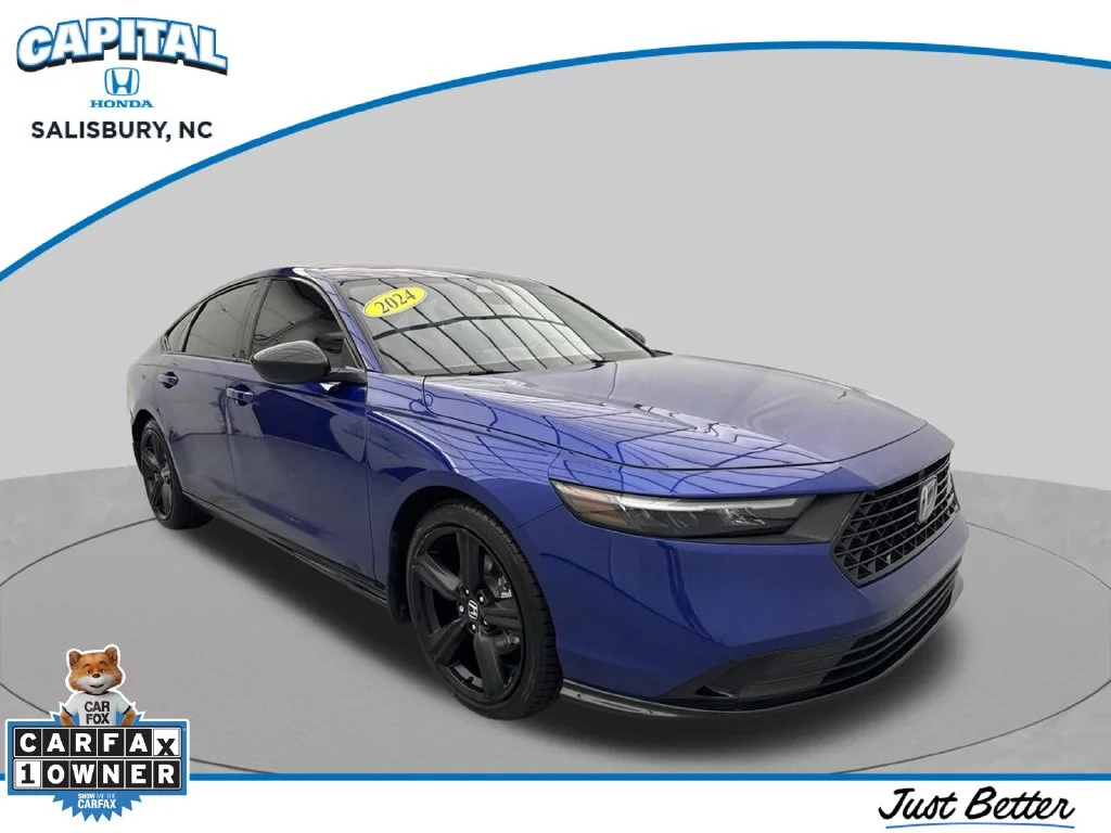 Blue 2024 Honda Accord Hybrid Sport-L 4dr Car Raleigh NC
