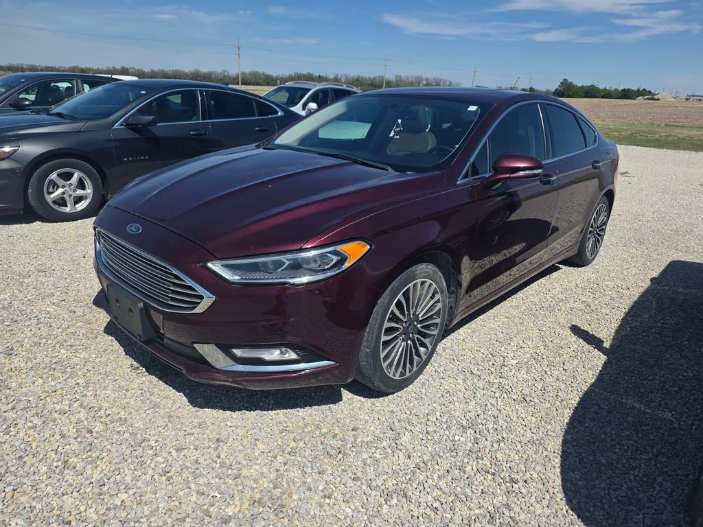 Used 2017 Ford Fusion SE with VIN 3FA6P0HD8HR341595 for sale in Hillsboro, KS