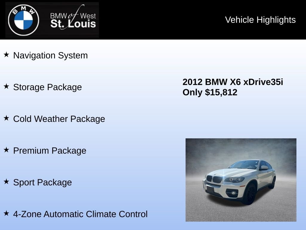 Used 2012 White BMW xDrive35i image 8