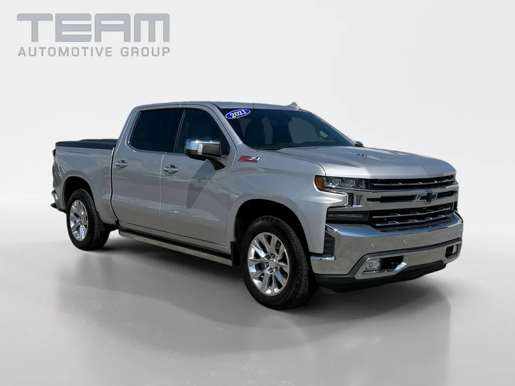 Used 2021 SILVER ICE METALLIC Chevrolet LTZ image 1