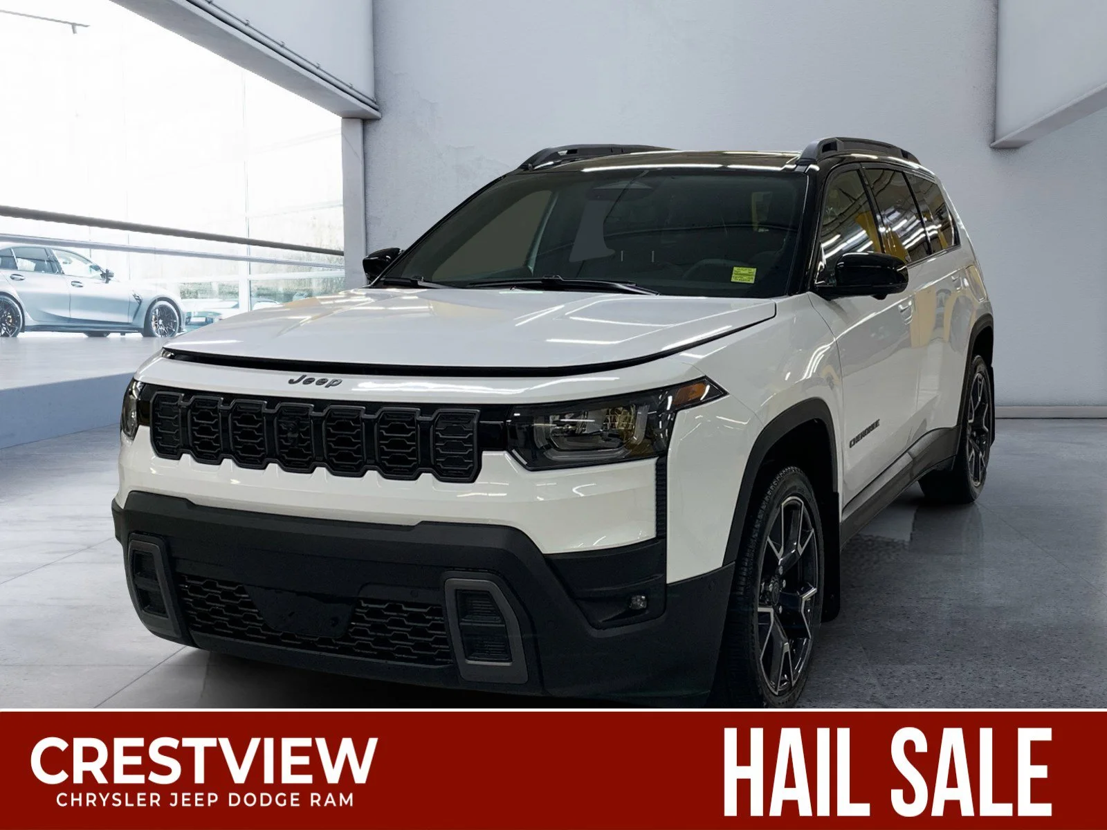New 2026 Bright White Jeep Overland image 1