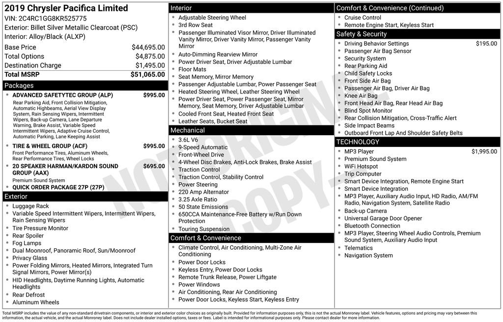 Used 2019 Silver Chrysler Limited image 4