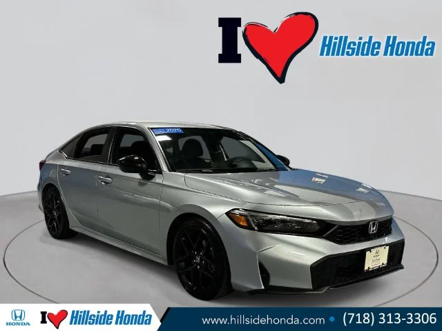 Certified Used 2025 Solar Silver Metallic Honda 4D SPORT image 7