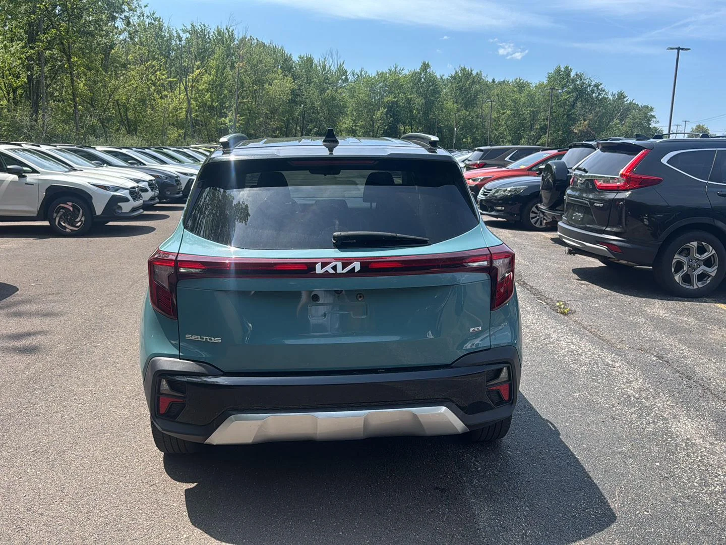 Used 2024 Pluton Blue/Fusion Black Roof Kia S image 6