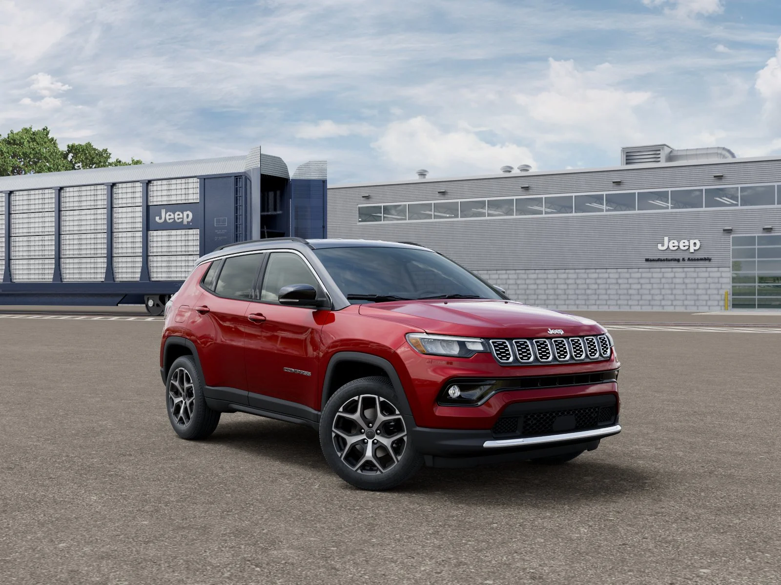 New 2026 Red Hot Pearl-Coat Exterior Paint Jeep Limited image 3