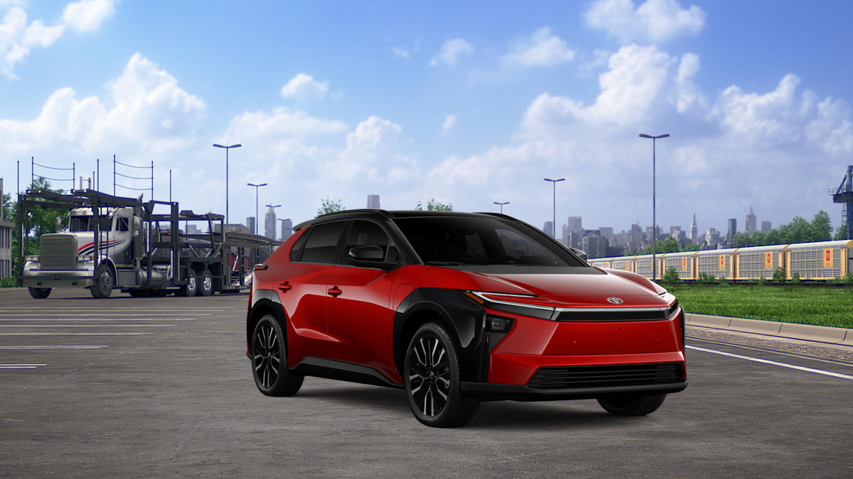 New 2026 Supersonic Red with Midnight Black Metallic roof Toyota Limited image 15