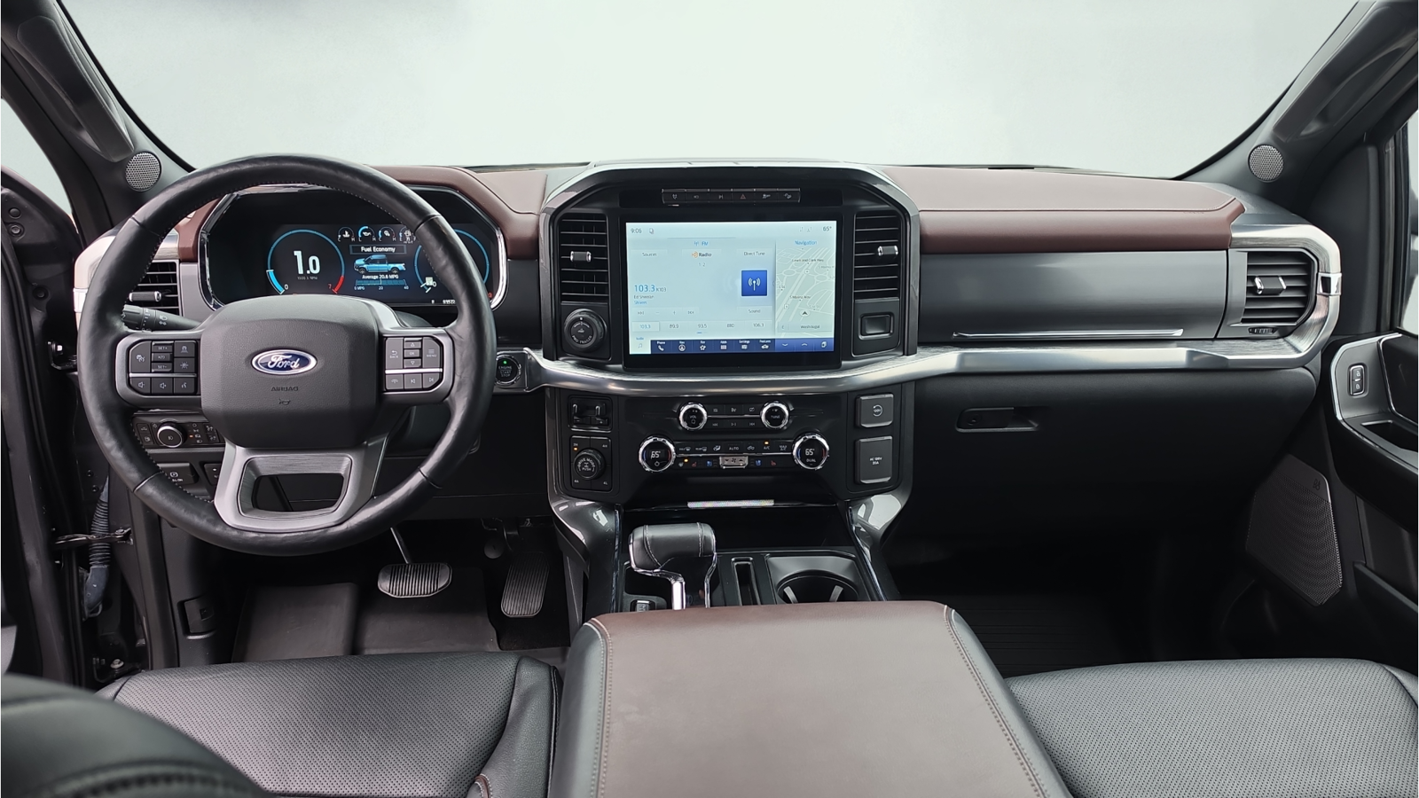 Used 2021 Carbonized Gray Metallic Ford Lariat image 13