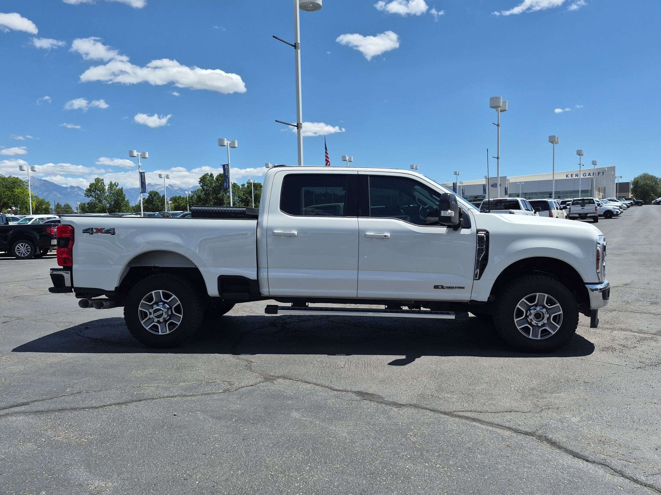 Used 2024 White Metallic Ford LARIAT image 2