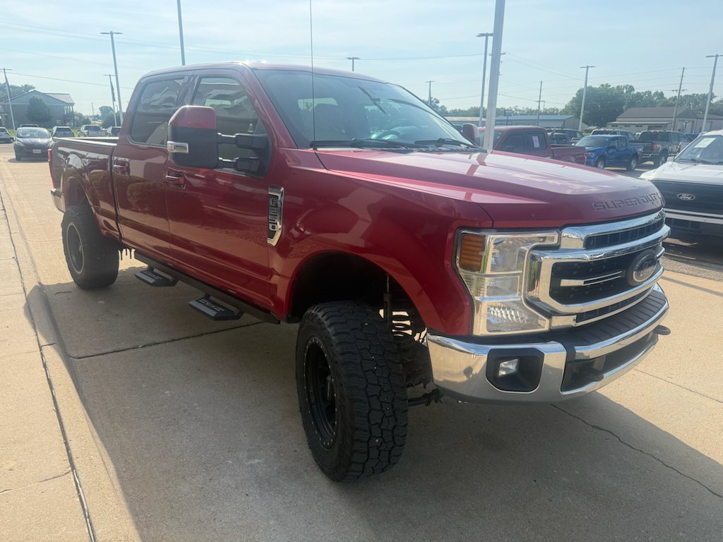 Used 2021 Rapid Red Metallic Tinted Clearcoat Ford LARIAT image 4
